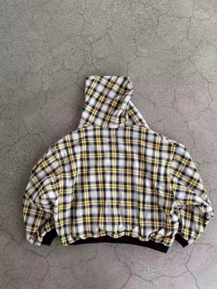 Veste Zippée Damier