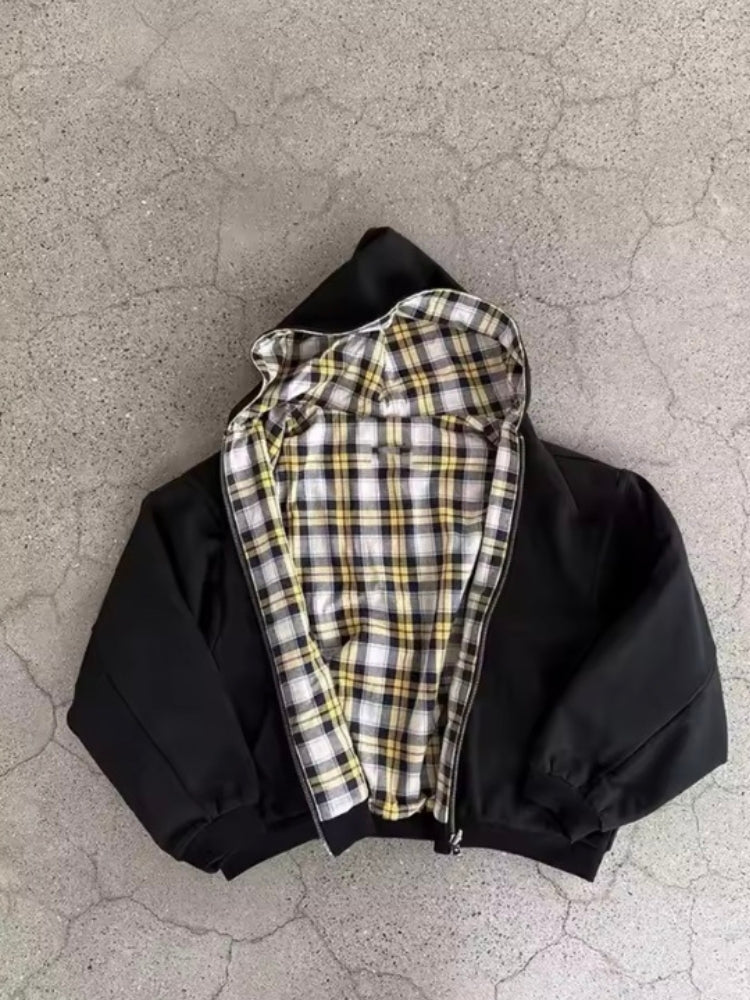 Veste Zippée Damier
