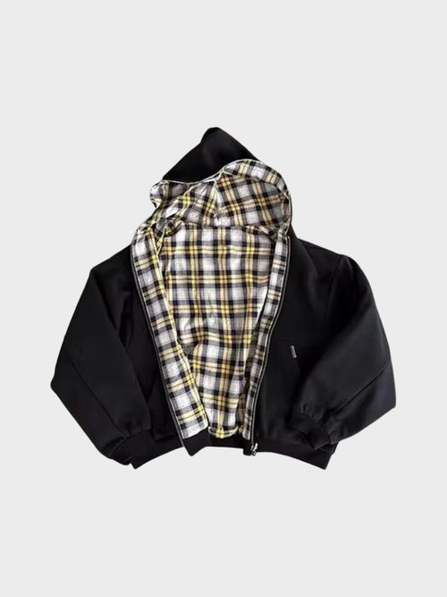 Veste Zippée Damier